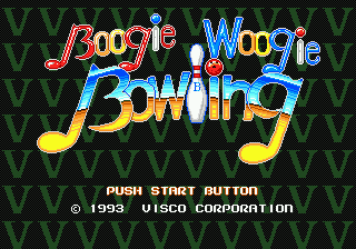 Boogie Woogie Bowling Title Screen
